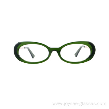 Cheap Stylish Oval Shape Full Rim Glasses Frames Acetate Eyewear